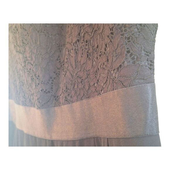 Miusol Women Chiffon Lace V Neck Cap Sleeve Empire Evening Party Long Dress XXL - Picture 7 of 16